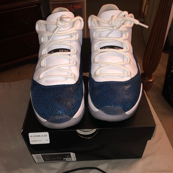 Jordan Other - Men’s Jordan Retro 11 blue snakeskin Sz.12 worn 1x